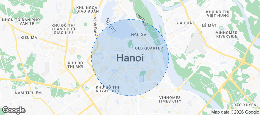 Hanoi Airbnb map